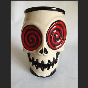 NEW 2016 LE 250 MUNKTIKI VORTEX BAR HIP-MO-TIZER SKULL CERAMIC TIKI MUG